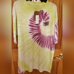 Vans Pacsun tye dyed lime green and purple T-shirt size XL.